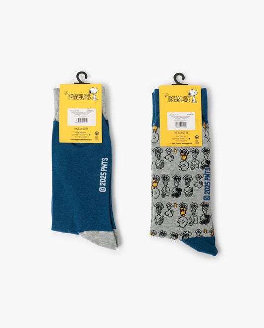 Calcetín de Caña Normal Snoopy & Friends para Hombre, (Caja de 6 pares)