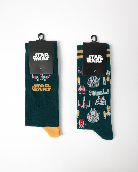 Calcetín de Caña Normal Spaceship para Hombre, (Caja de 6 pares)