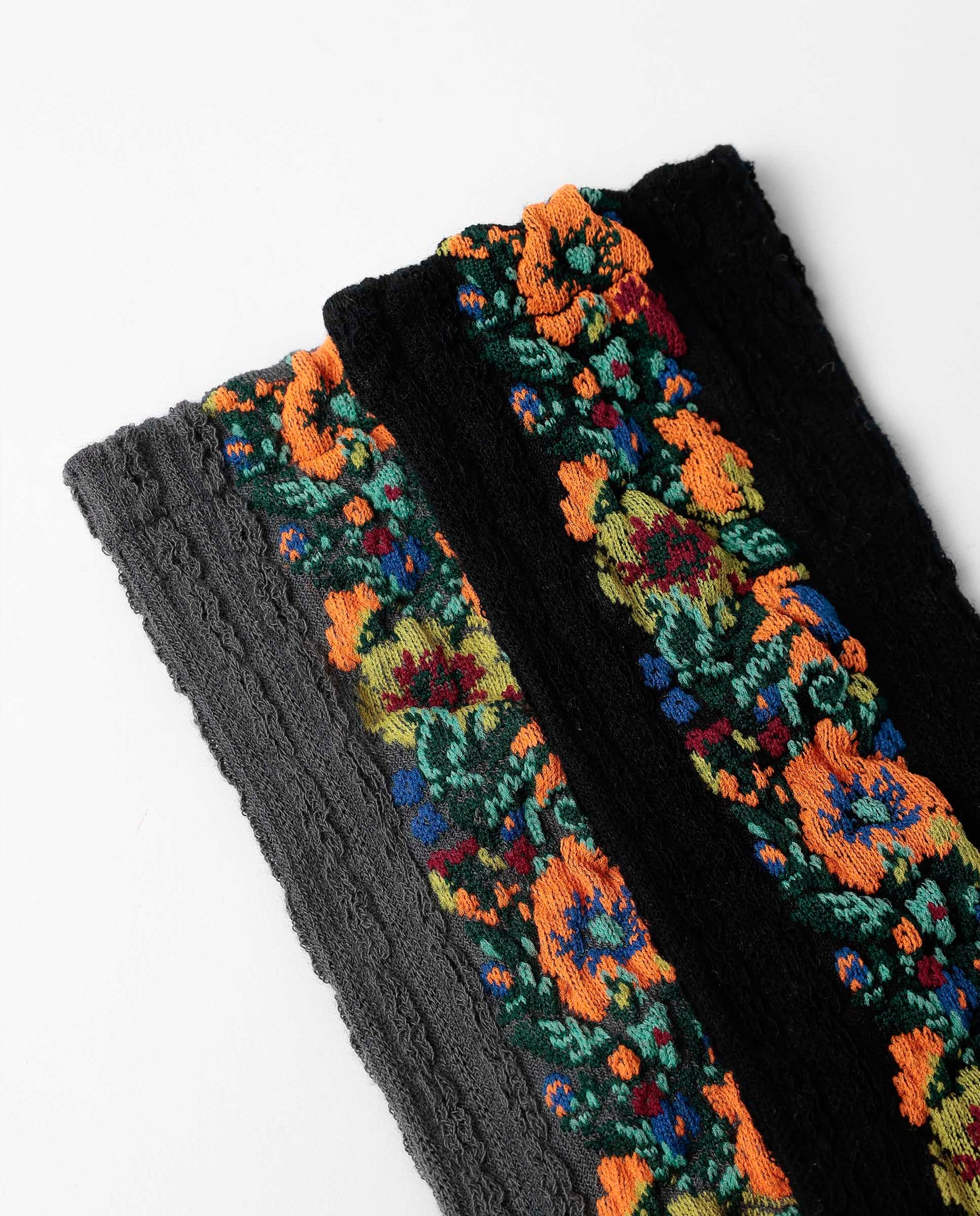 Calcetín de Caña Normal Lateral Flowers para Mujer, (Caja de 6 pares)