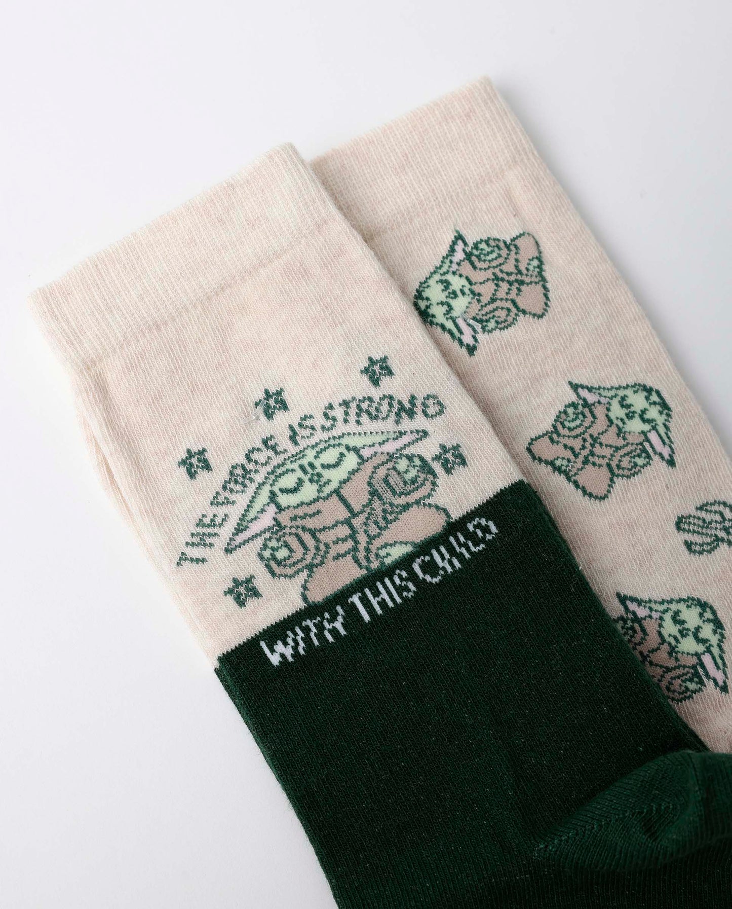 Calcetín de Caña Normal Grogu Cute para Mujer, (Caja de 6 pares)