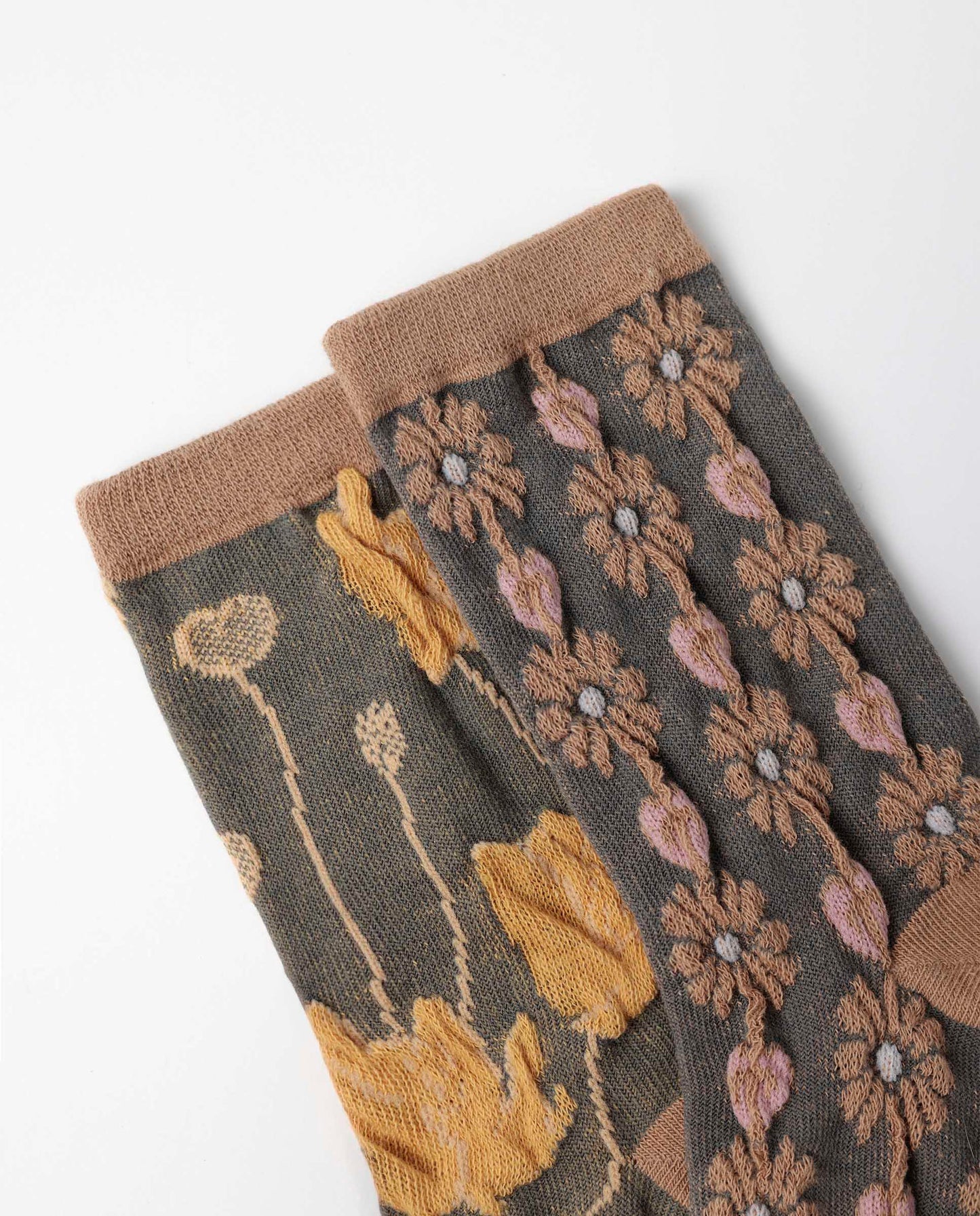 Calcetín de Caña Normal Special Flowers para Mujer, (Caja de 6 pares)