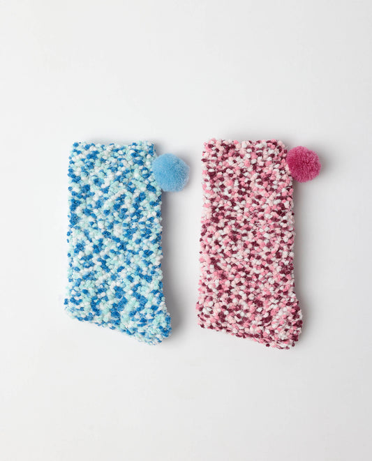 Calcetín de Caña Normal Chenille para Mujer, (Caja de 6 pares)