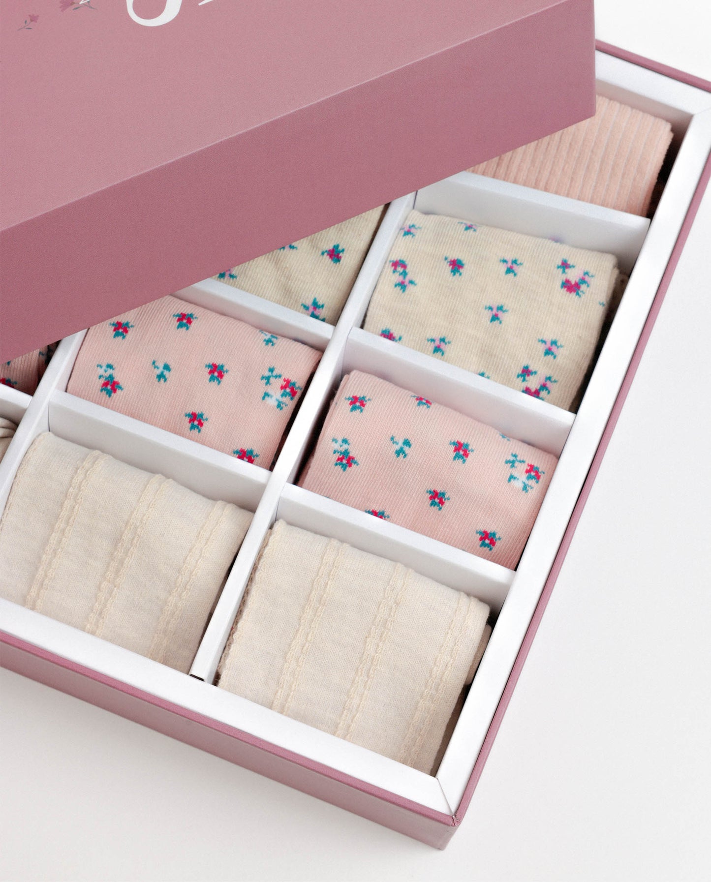 Calcetín Mediano Art Is Flowers para Mujer, (Caja de 12 unidades)