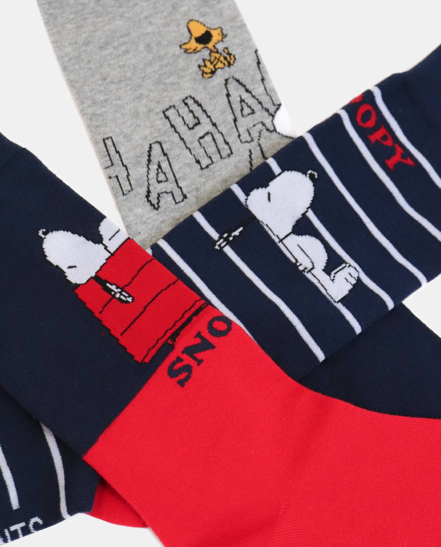 Calcetín Mediano Snoopy Classic para Hombre, (Caja de 3 unidades)