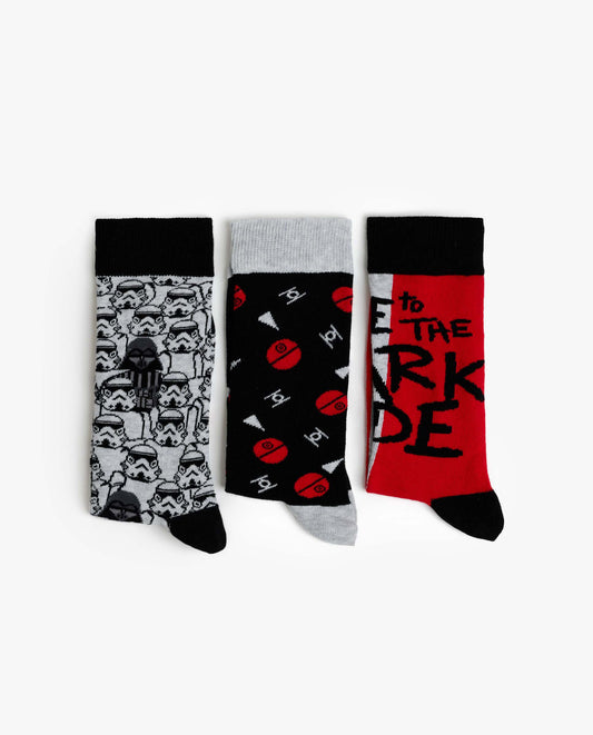 Calcetín Mediano Lado Oscuro para Hombre, (Caja de 6 unidades)