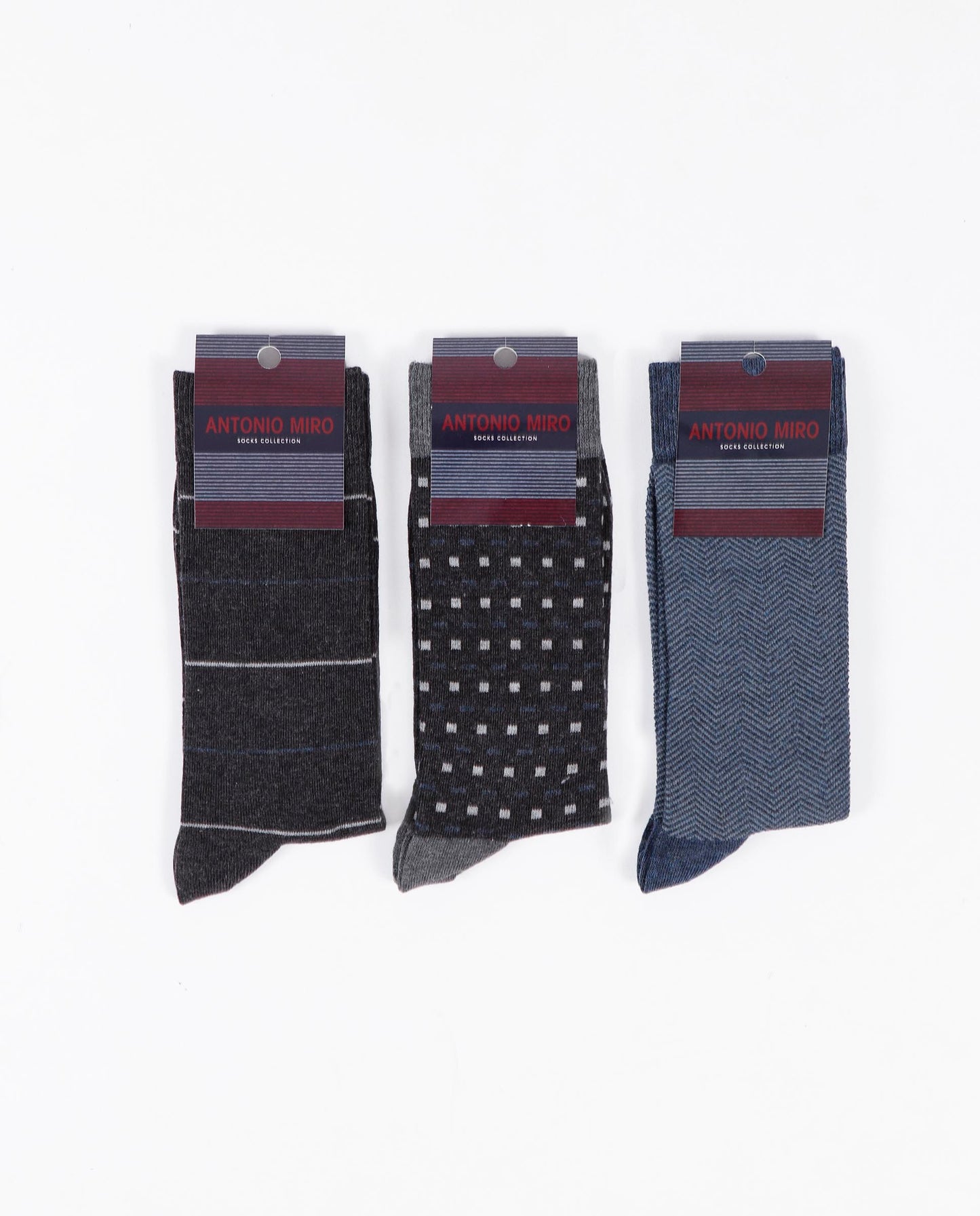 Calcetín Mediano Oscuro para Hombre, (Caja de 12 unidades)