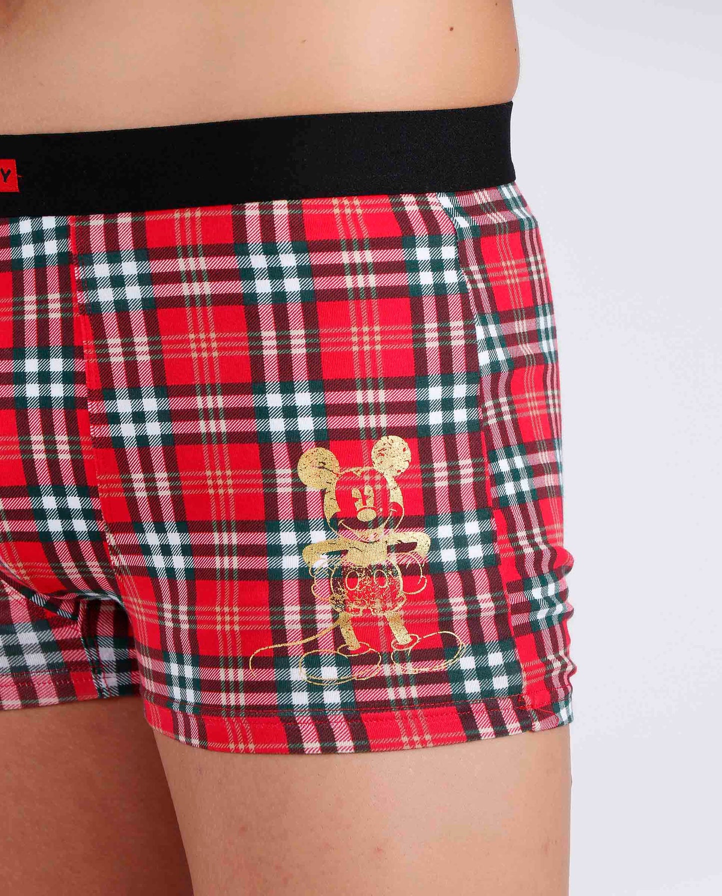 Calzoncillo/Bóxer Mickey Check Taza Regalo para Hombre
