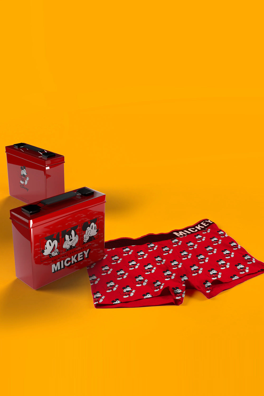 Calzoncillo/Bóxer Mickey State Caja Metal Regalo para Niño