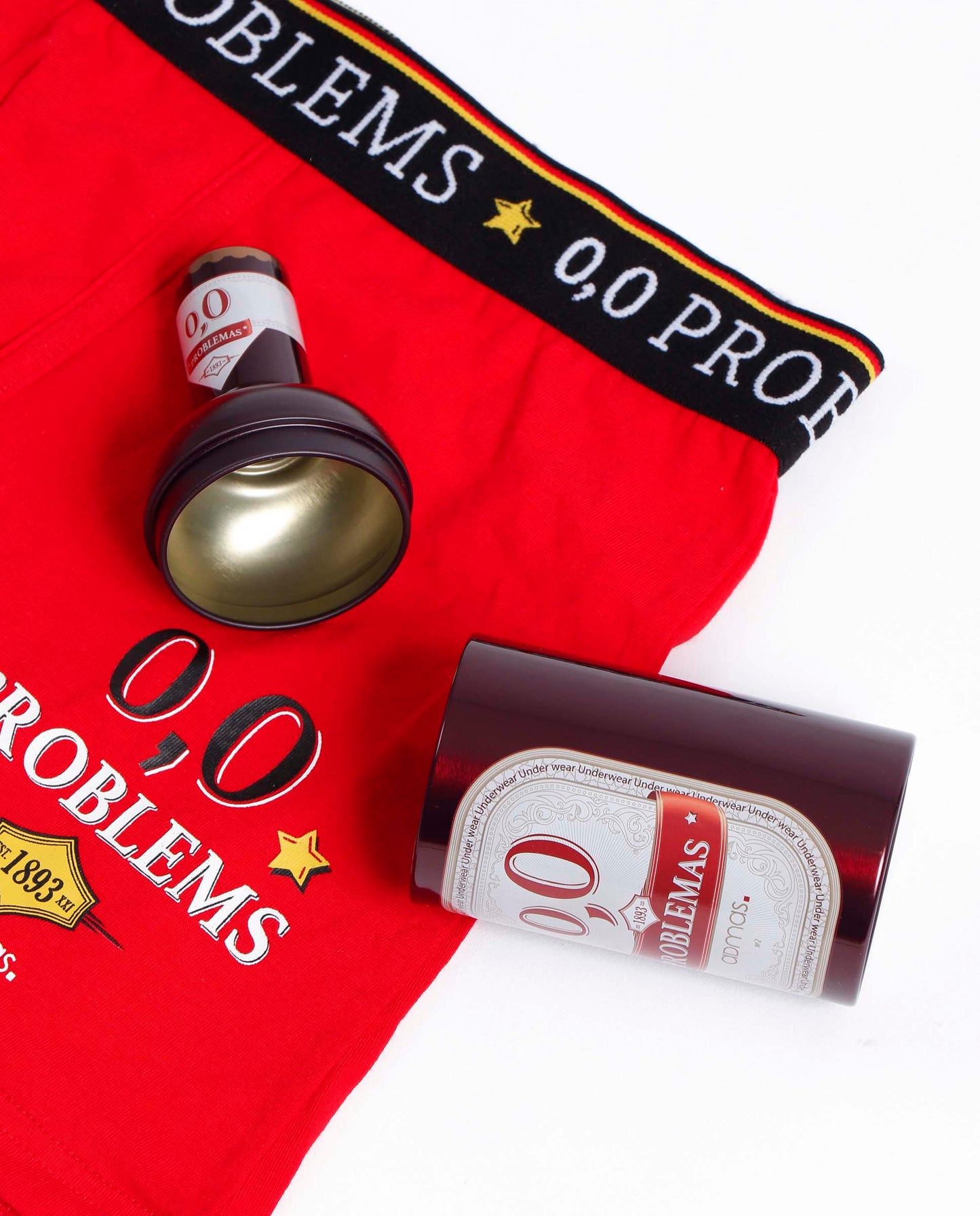 Calzoncillo/Bóxer 0,0 Problems Caja Metal Regalo para Hombre