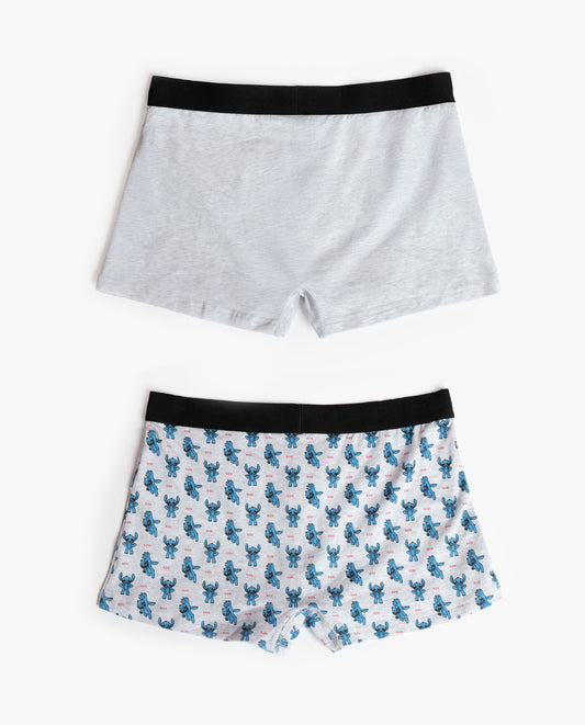 Calzoncillo/Boxer Stitch Anime para Hombre, (Caja de 2 unidades)