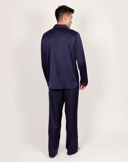 Pijama Manga Larga Abierto para Hombre