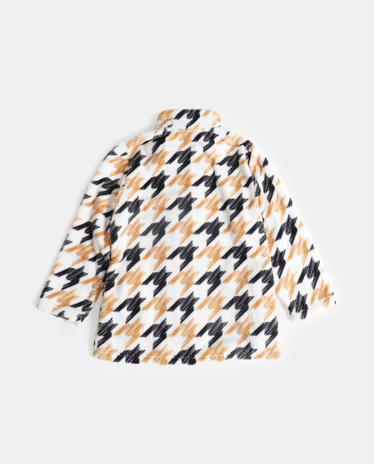 Bata Manga Larga Calentita Cute Teddy para Niña