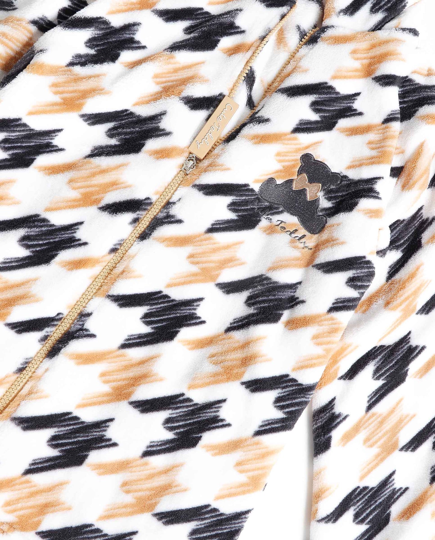 Bata Manga Larga Calentita Cute Teddy para Niña