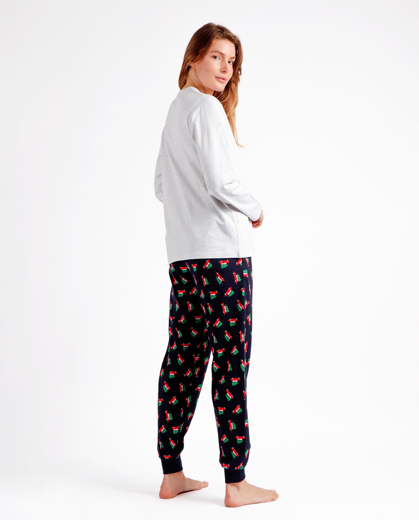 Pijama Manga Larga Xmas Tree para Mujer