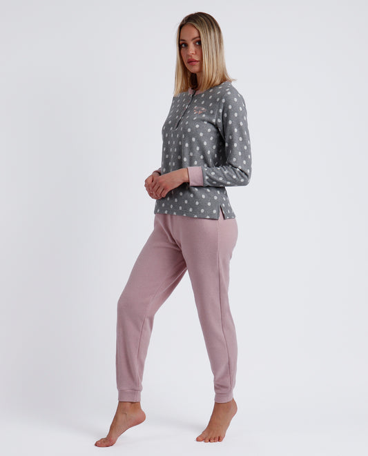 Pijama Manga Larga Sweet Dots A para Mujer