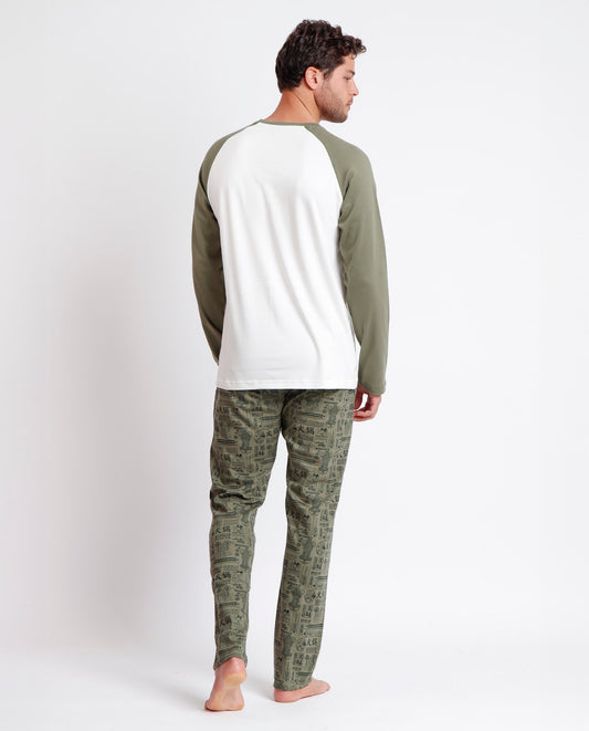 Pijama Manga Larga Chef Mickey para Hombre