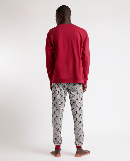 Pijama Manga Larga King Mickey para Hombre