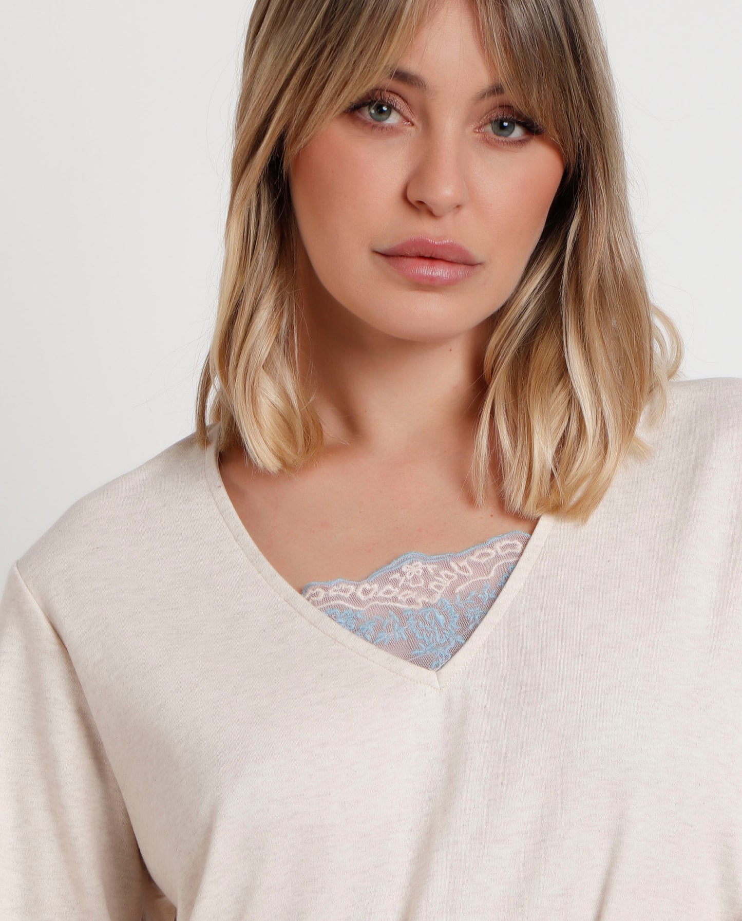 Pijama Manga Larga Climbing Flowers para Mujer