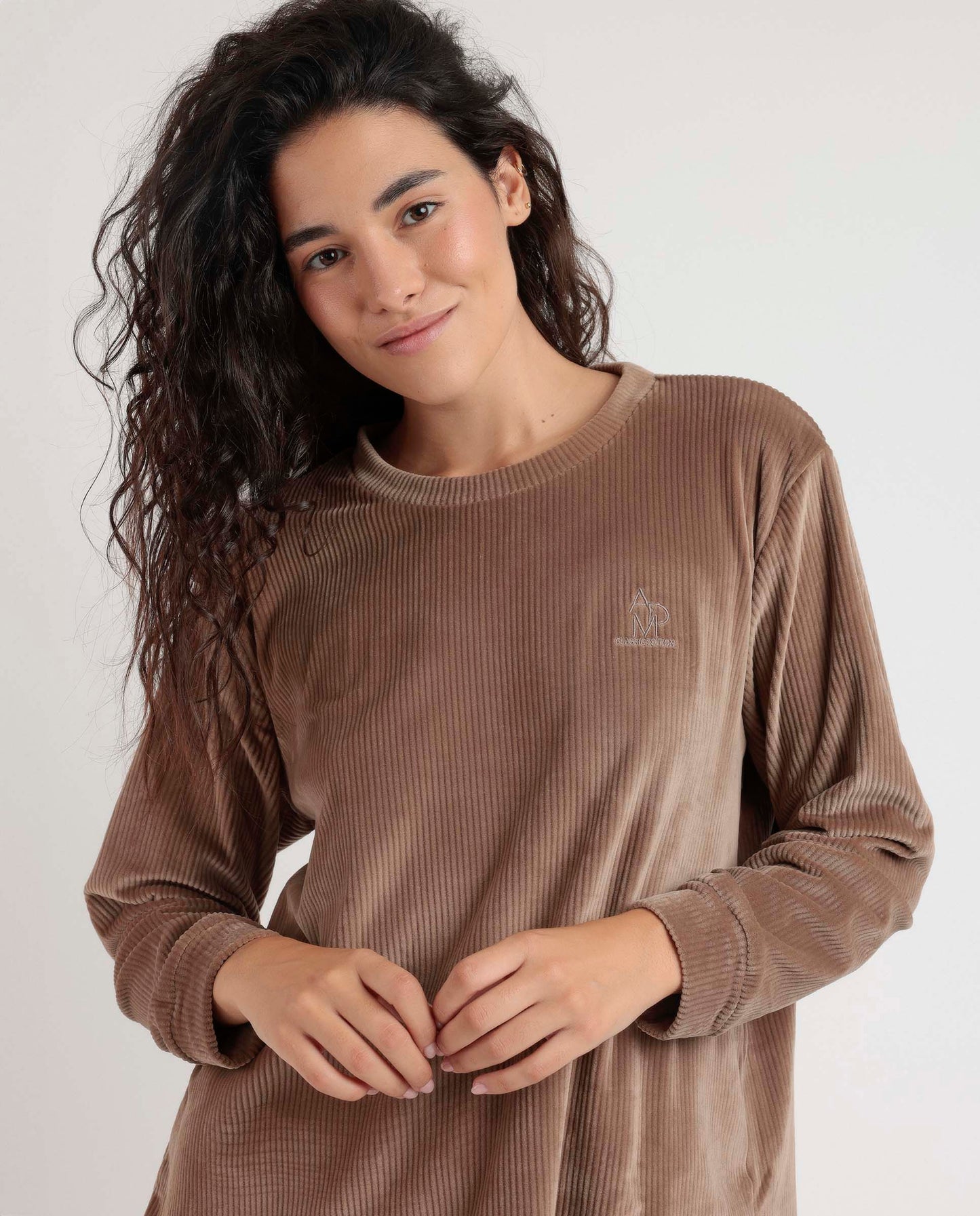 Pijama Manga Larga Rayas Relax para Mujer