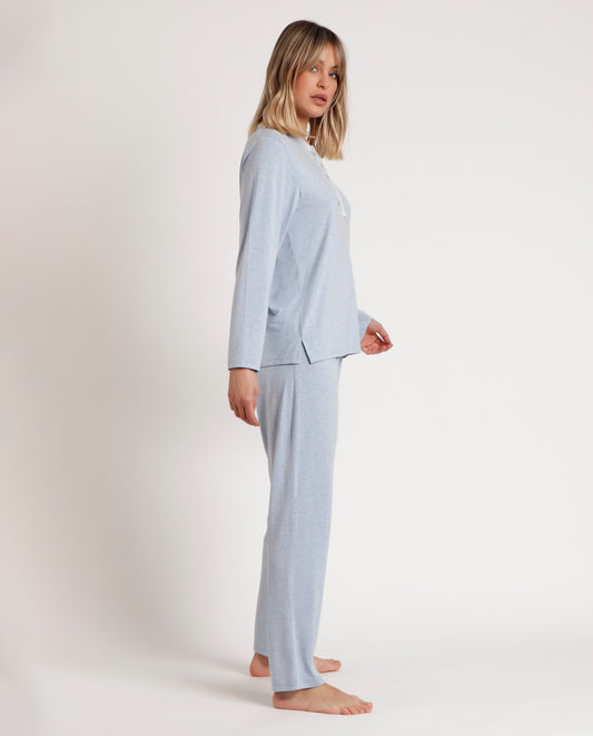 Pijama Manga Larga Tapeta Soft Hearts para Mujer