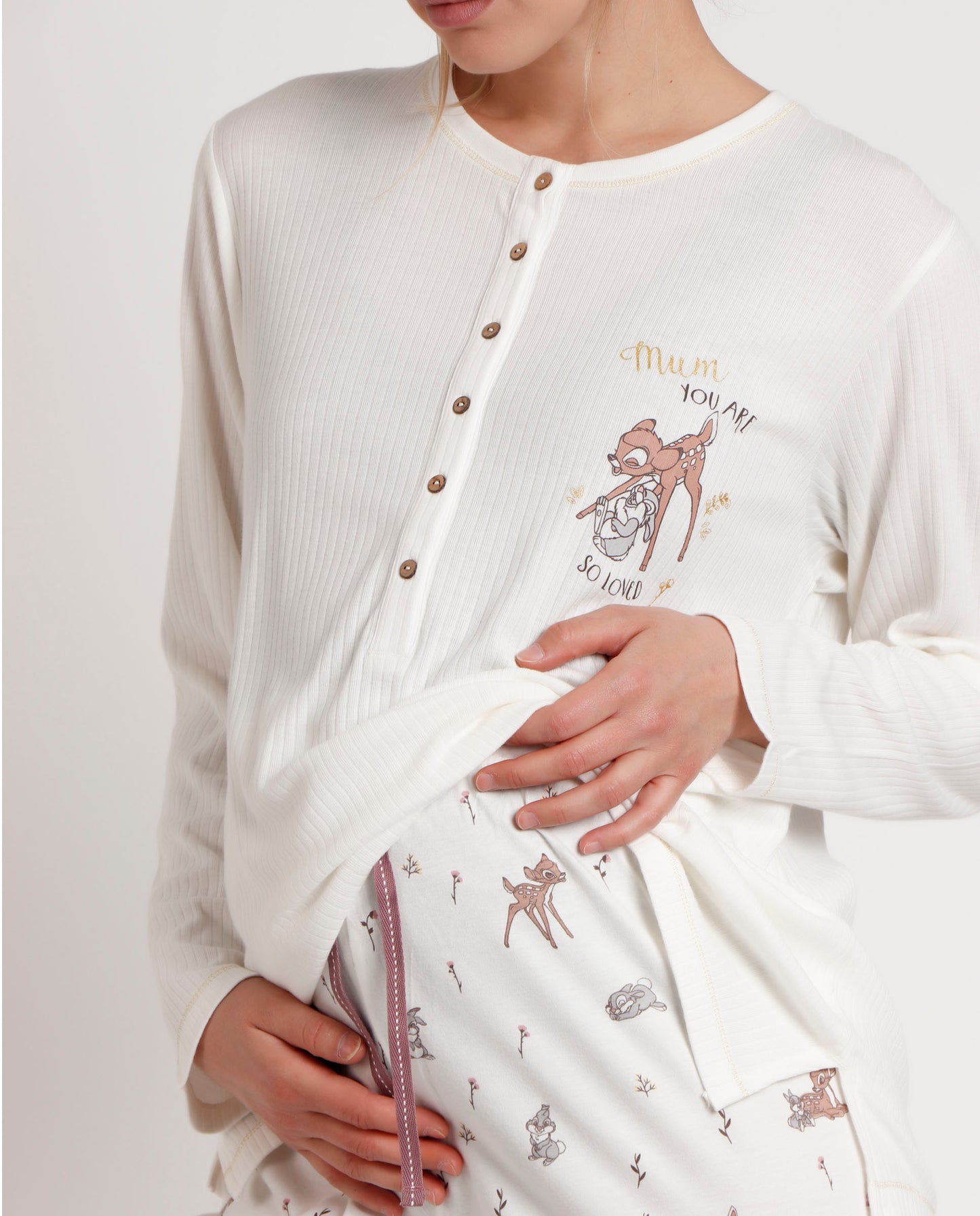 Women's Bambi You Are So Loved Maternity Long Sleeve Pajamas
