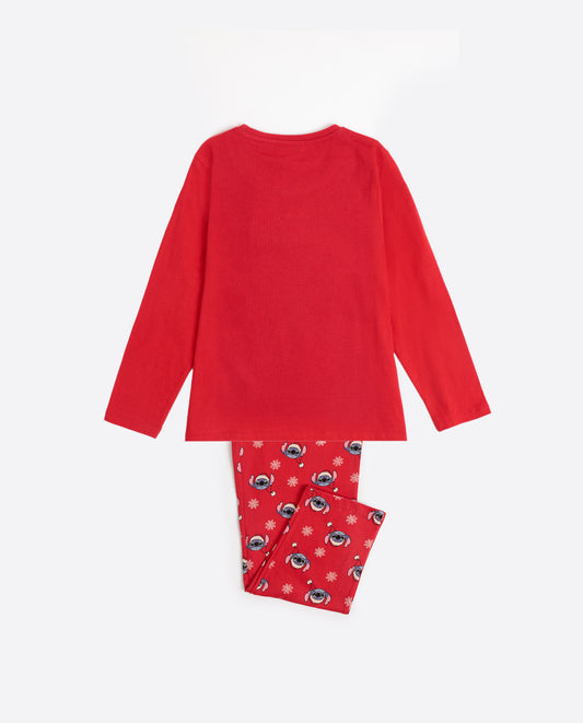 Pijama Manga Larga Stitchmas para Niña