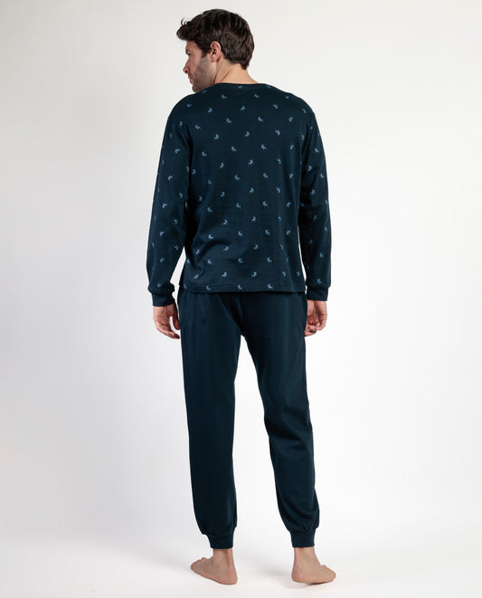 Pijama Manga Larga Tapeta Snow para Hombre