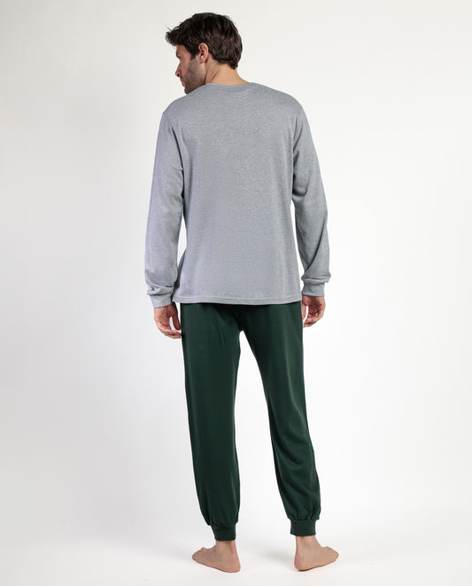 Pijama Manga Larga Den1962 para Hombre