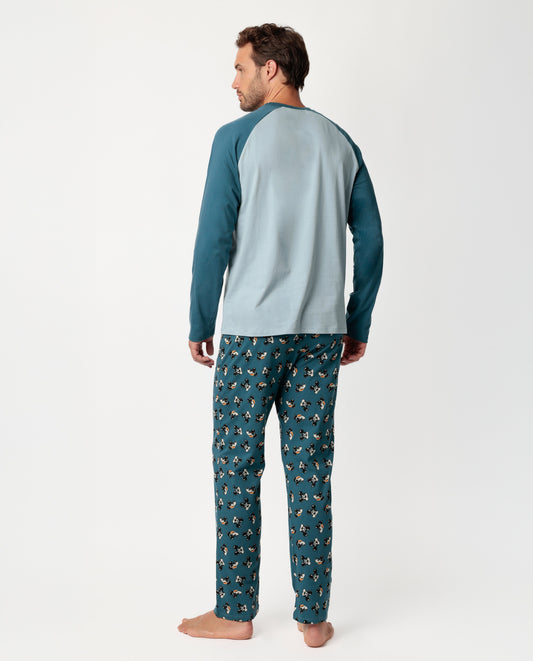 Pijama Manga Larga Lost Mickey para Hombre