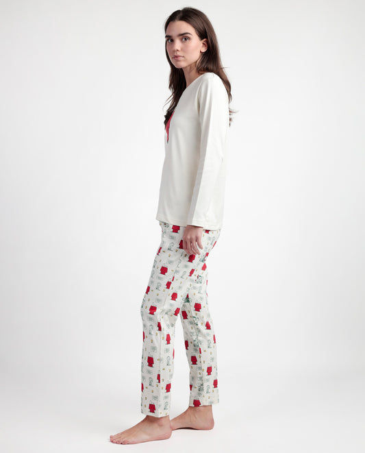 Pijama Manga Larga Classic para Mujer