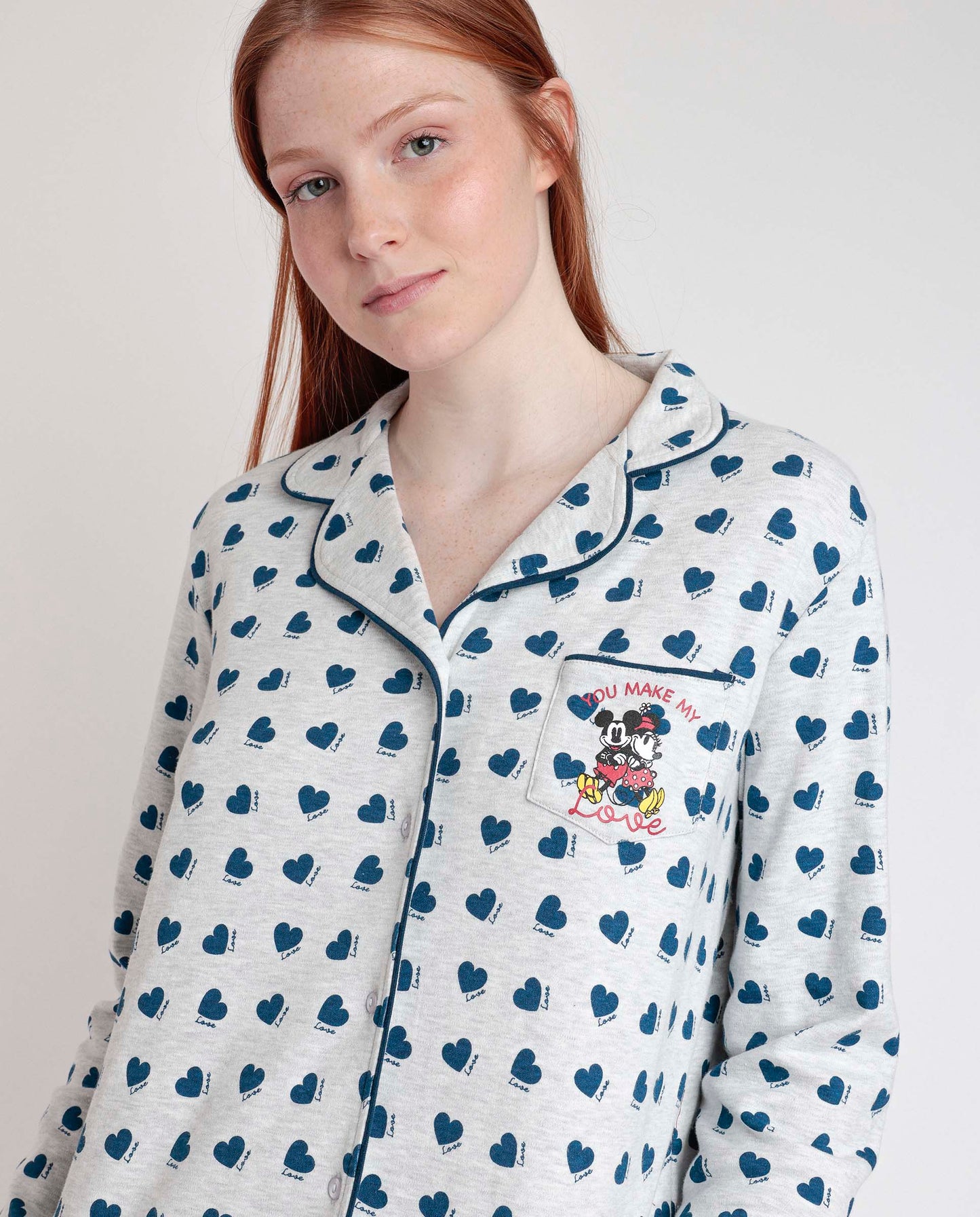 Women's Open Long Sleeve Pajamas You Make Me Love