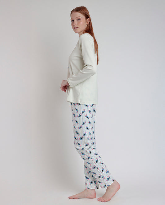 Pijama Manga Larga Stitch Pyjamas para Mujer