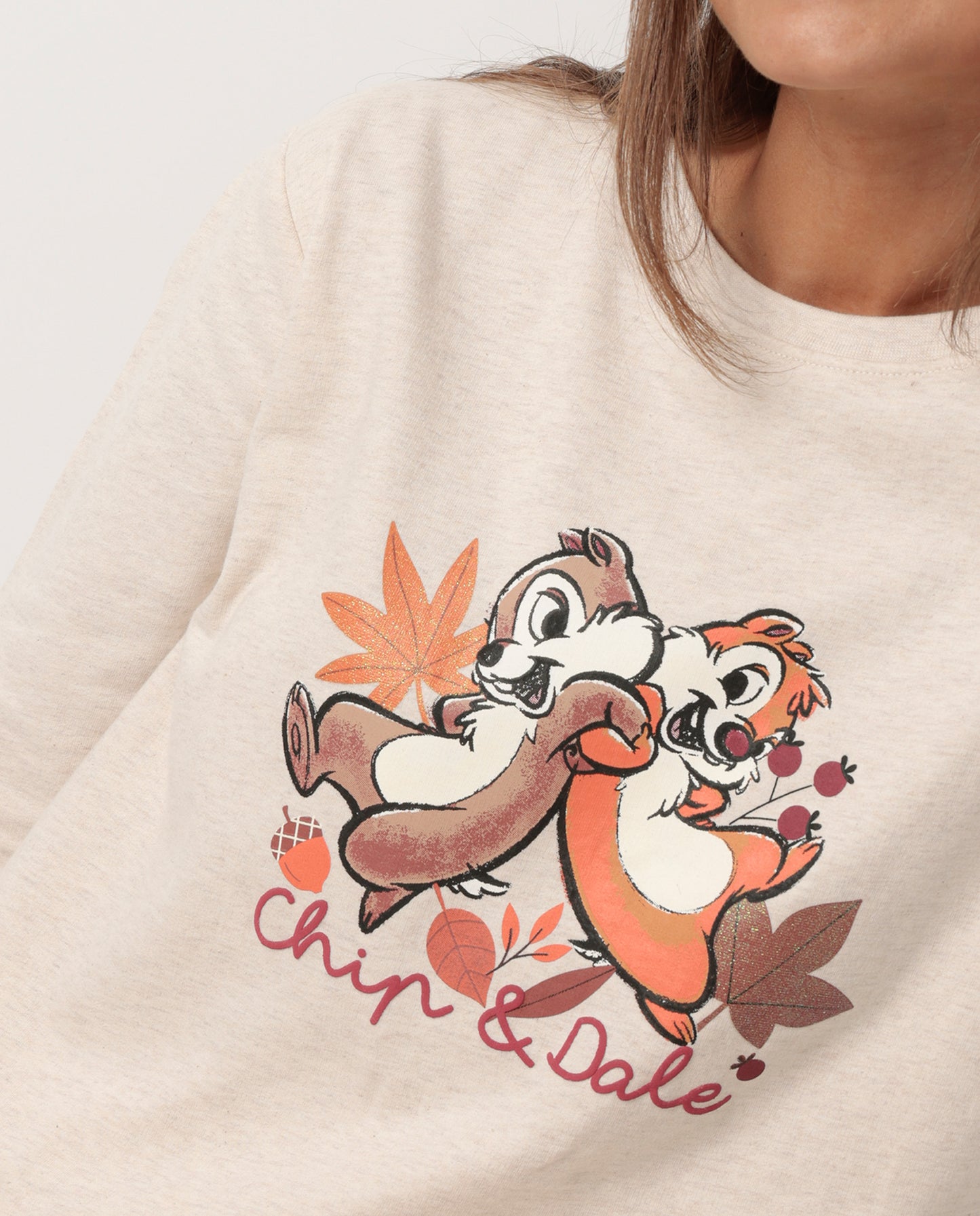 Chip N' Dale Women's Long Sleeve Fleece Pajamas