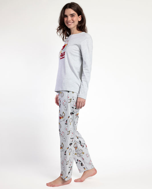 Pijama Manga Larga Alice in Wonderland para Mujer