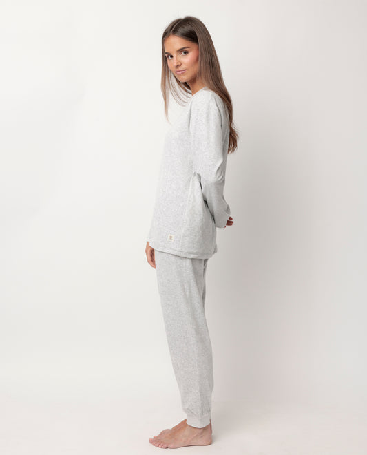 Pijama Manga Larga Velvet Enjoy Every Moment para Mujer