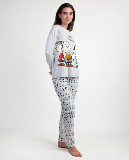 Pijama Manga Larga Snoopy&Friends para Mujer