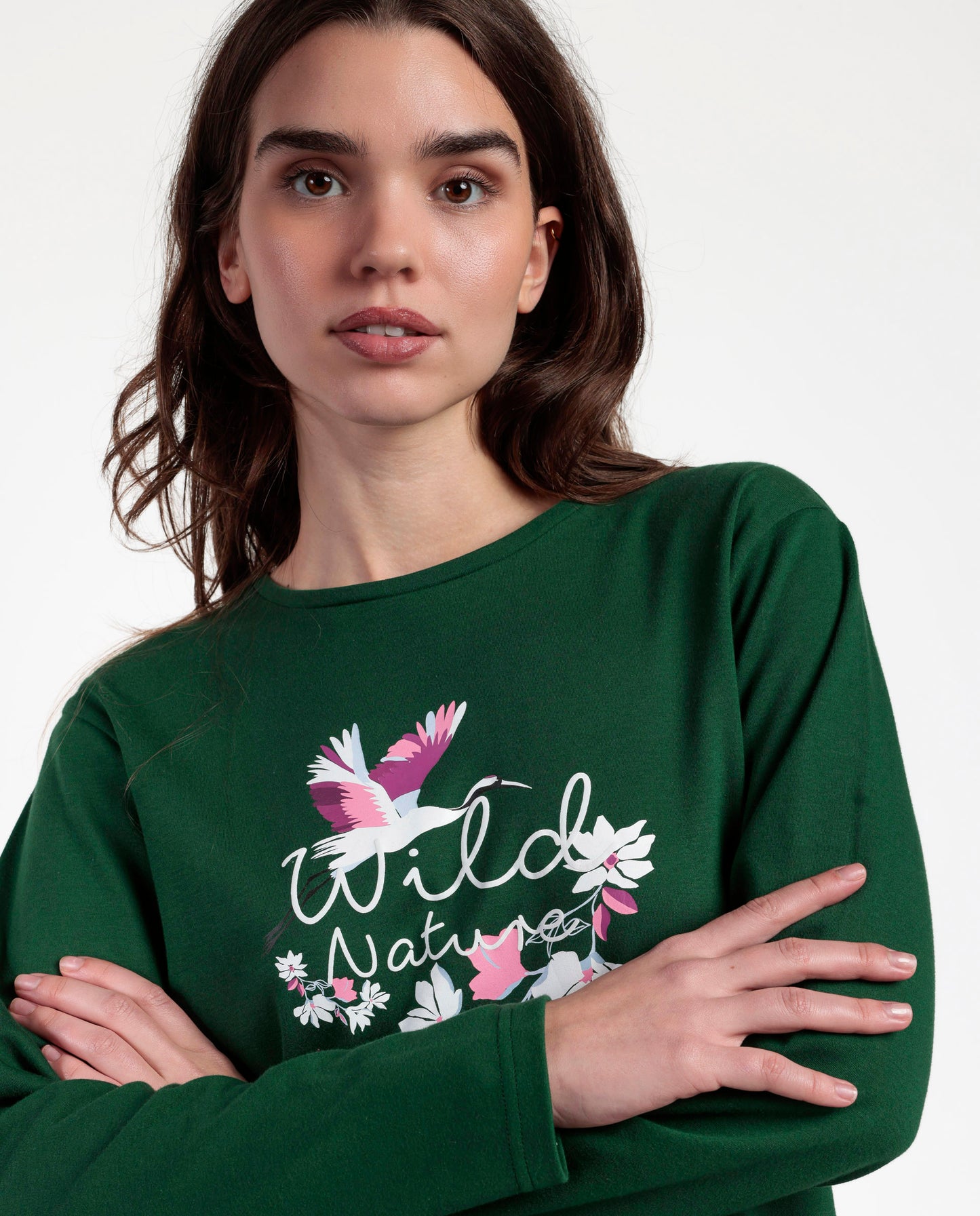 Pijama Manga Larga Wild Nature para Mujer