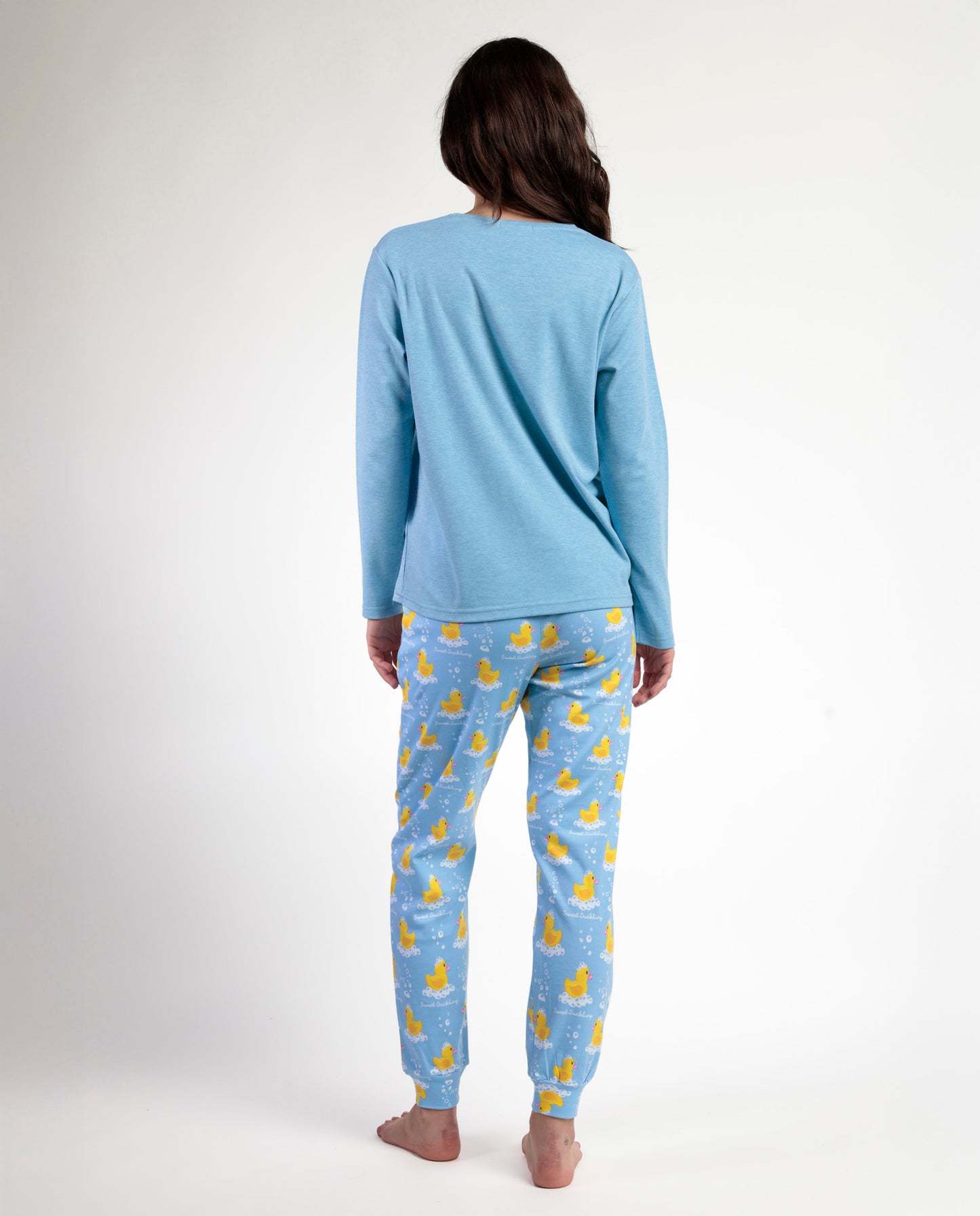 Pijama Azul Manga Larga Sweet Duckling para Mujer