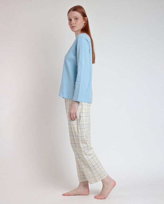 Pijama Manga Larga Tapeta Joyful Department para Mujer