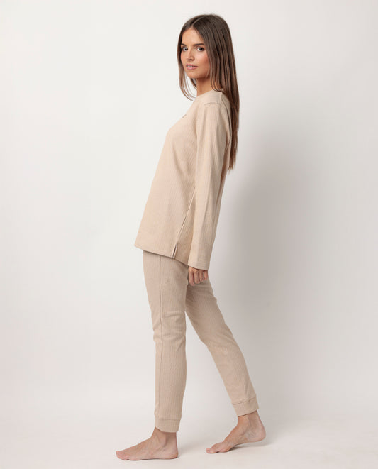 Pijama Manga Larga Canalé Supersoft para Mujer