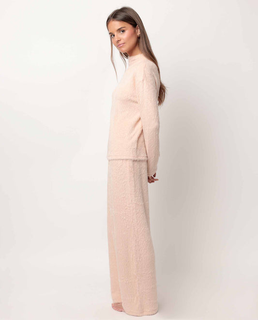 Pijama Manga Larga Furry Melocoton para Mujer