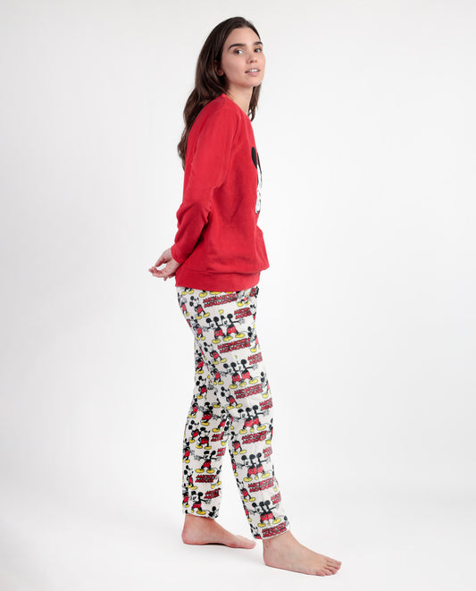 Pijama Manga Larga Calentito Best Mickey para Mujer