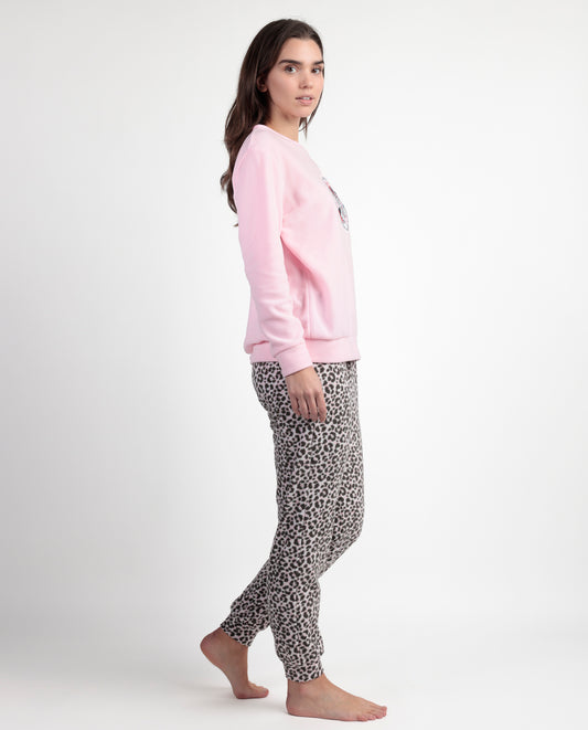 Pijama Manga Larga Calentito Minnie Skin para Mujer