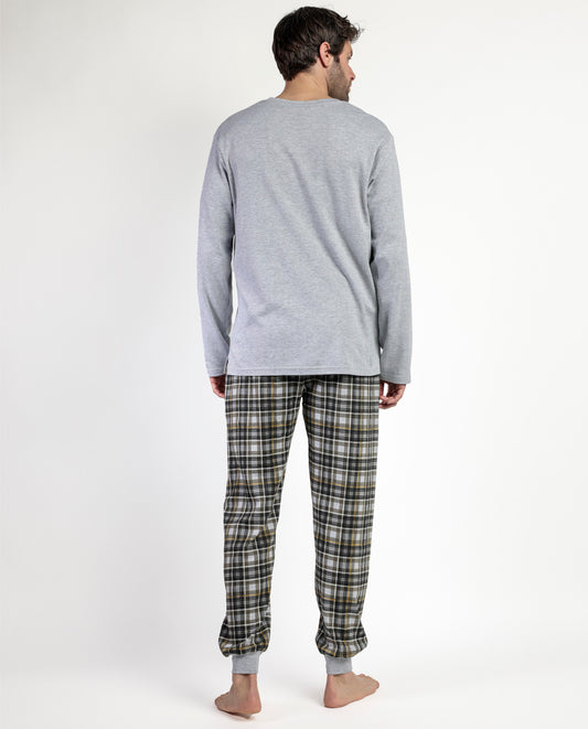 Pijama Manga Larga Never Give Up para Hombre