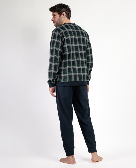 Pijama Manga Larga Tapeta Smeraldo para Hombre