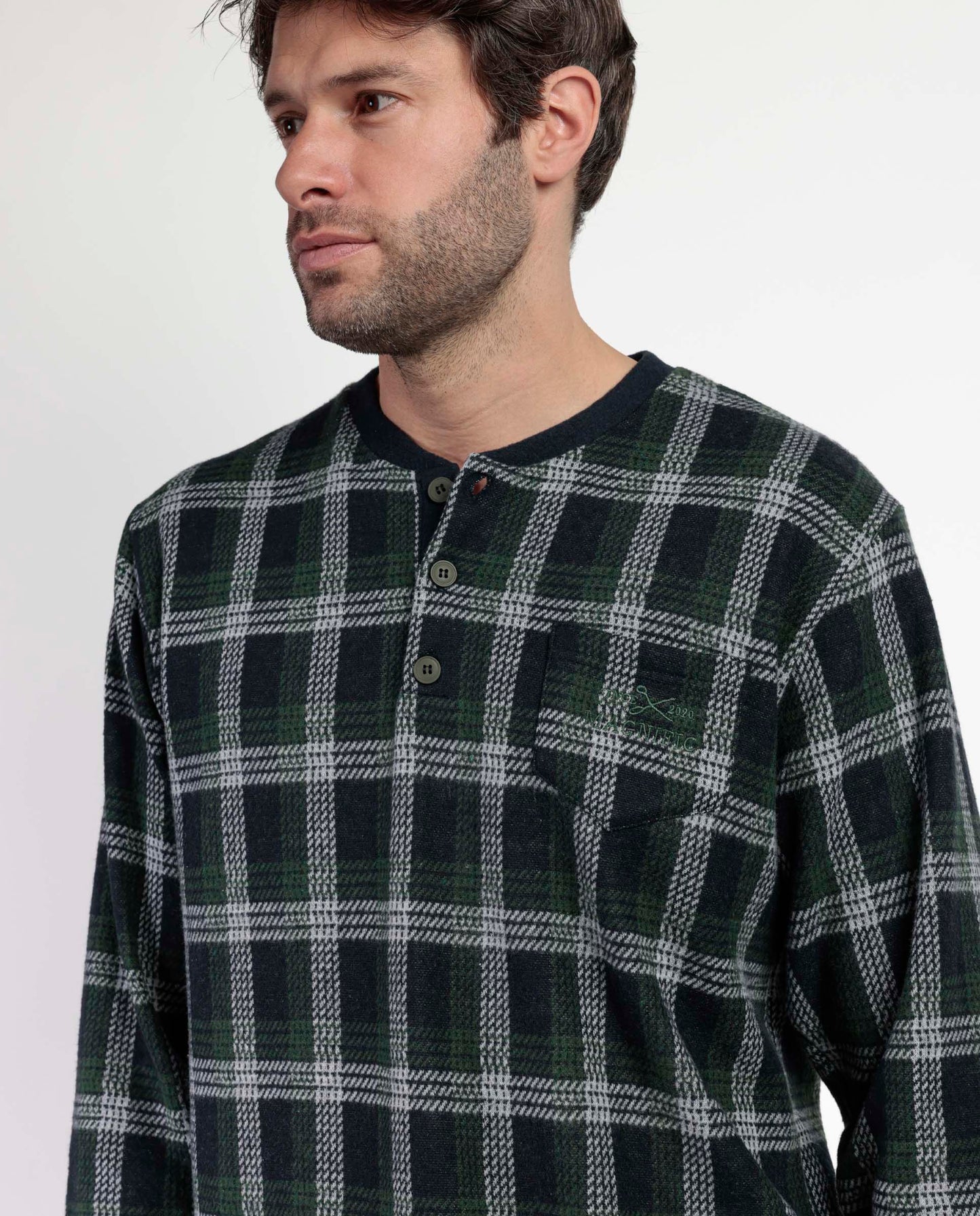 Pijama Manga Larga Tapeta Smeraldo para Hombre