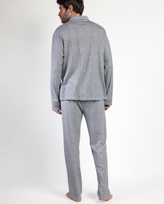 Pijama Manga Larga Abierto Harris para Hombre