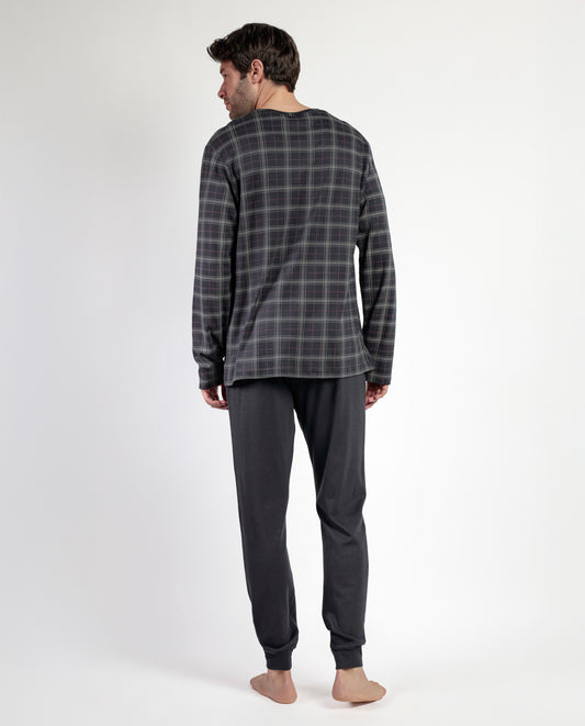 Pijama Manga Larga Tapeta Cinnamon para Hombre