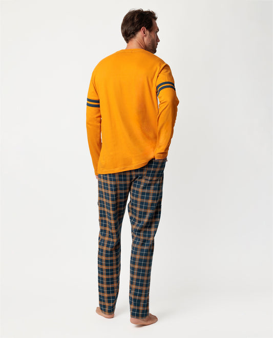 Pijama Manga Larga Square para Hombre