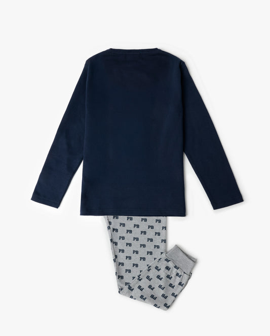 Pijama Manga Larga Varsity para Niño